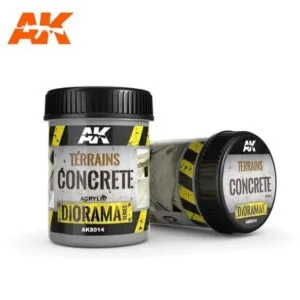 AK Interactive Terrain Concrete jars for realistic diorama modeling and surface creation.