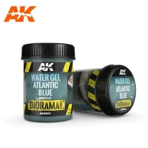 AK Water Gel Atlantic Blue for realistic diorama water effects and model making.