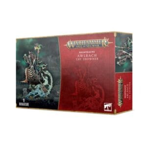 Auralach the Drowned miniature box from Warhammer Age of Sigmar showcasing haunting aquatic themes.