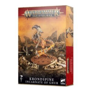 Explore the Krondspine Incarnate of Ghur model box art from Warhammer: Age of Sigmar.