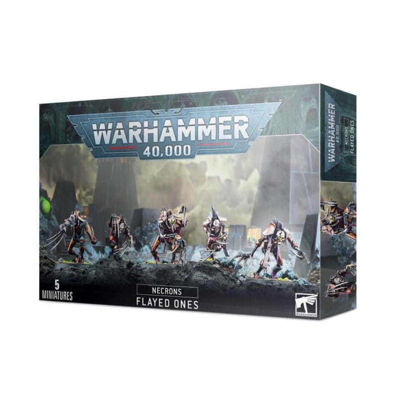 Necrons Flayed Ones set: five detailed miniatures for Warhammer 40Ks chilling sci-fi battles.