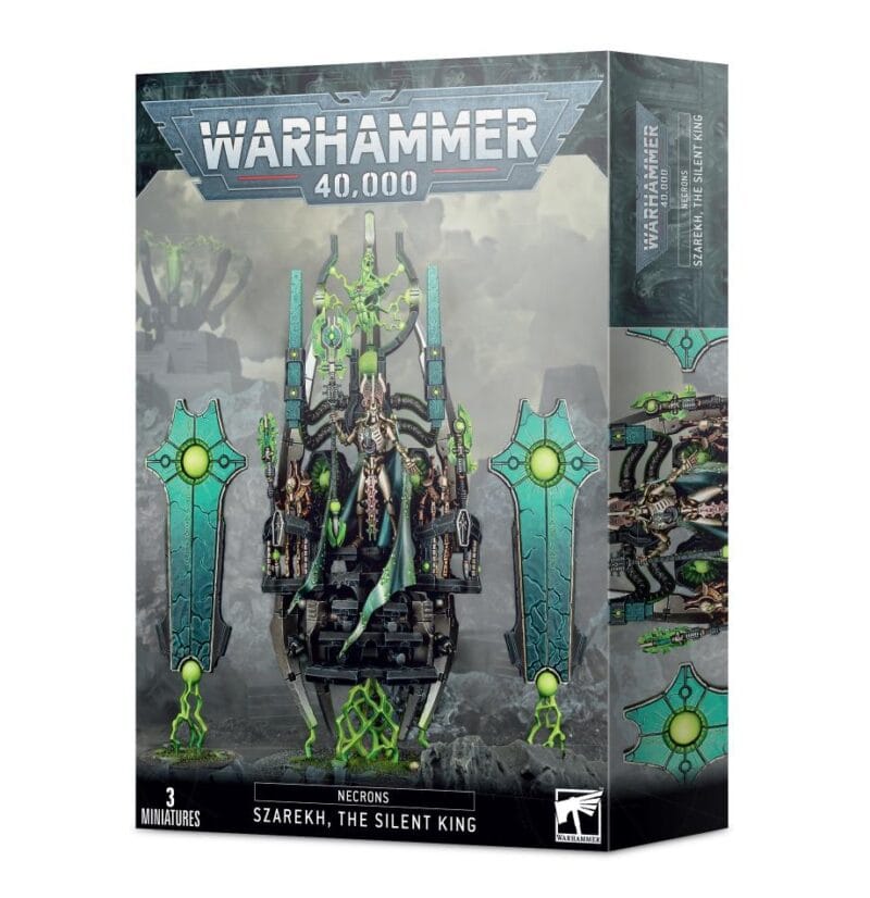 Szarekn, The Silent King model kit from Warhammer 40K featuring intricate design and advanced technology.