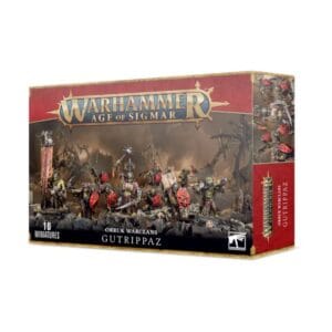 Warhammer: Age of Sigmar Gutrippaz set includes ten unpainted miniatures for epic battles.