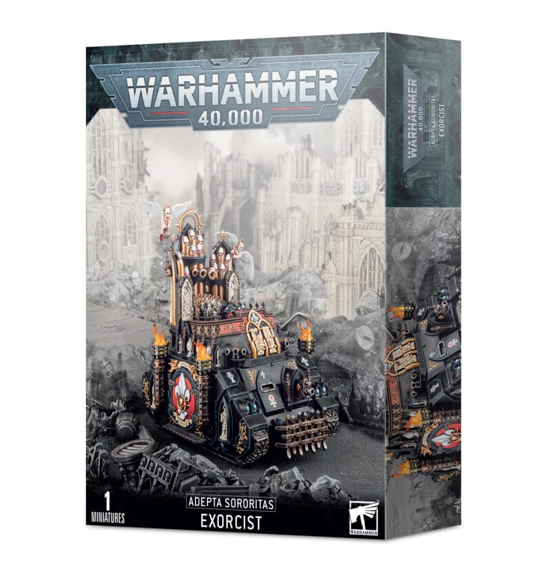 Exorcist model kit for Warhammer 40,000: gothic vehicle from Adepta Sororitas faction.