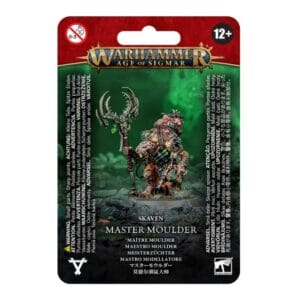 Skaven Master Moulder Miniature for Warhammer: Age of Sigmar - detailed and vibrant tabletop figure.