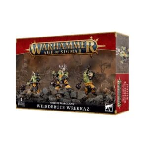 Weirdbrute Wrekkaz miniatures box for Warhammer Age of Sigmar with vibrant art and design.