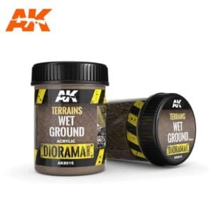 AK Interactive Wet Ground for realistic dioramas in easy-to-use modeling jars.