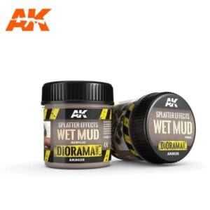 Two jars of AK Interactive Wet Mud for realistic diorama effects and modeling details.