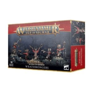 Wrathmongers: Khornes Marauders set with 10 detailed miniatures for Warhammer Age of Sigmar.