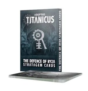 Adeptus Titanicus: Defence of Ryza Stratagem Cards for strategic tabletop gameplay.