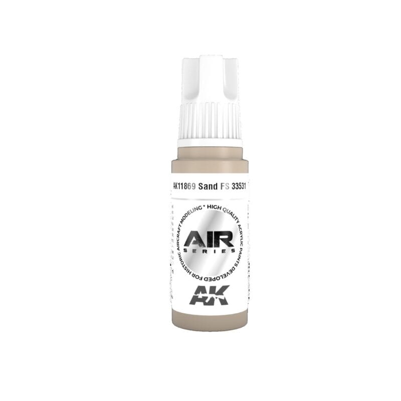 Airbrush Sand Beige Paint by AK Interactive for realistic models and dioramas.