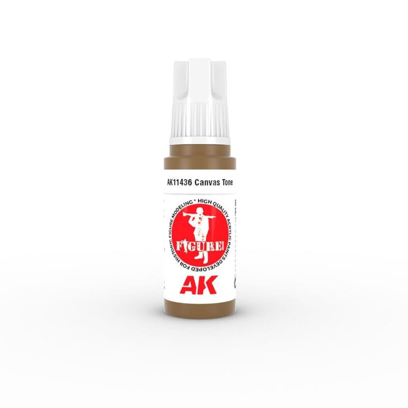 AK Canvas Tone Tan paint for realistic skin tones and effects on miniatures and models.