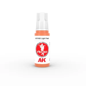 AK Interactive Light Orange Figure Paint for miniatures, ideal for skin tones and highlights.