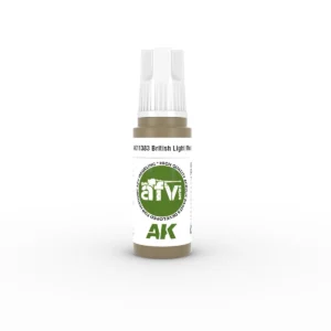 AK MTT-340 British Light Mud spray bottle for modeling and diorama enhancements.