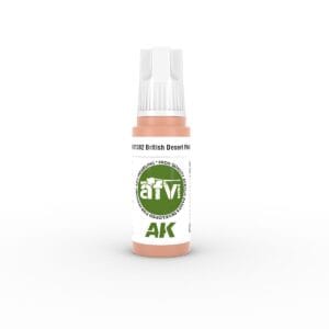 Transparent aTVi British Desert Pink airbrush spray for precise crafting and beauty applications.