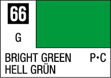 Vivid bright green color swatch 66 for design projects, labeled HELL GRÜN.