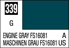 Teal color swatch 339 for ENGINE GRAY FS16081, ideal for design and industrial use.