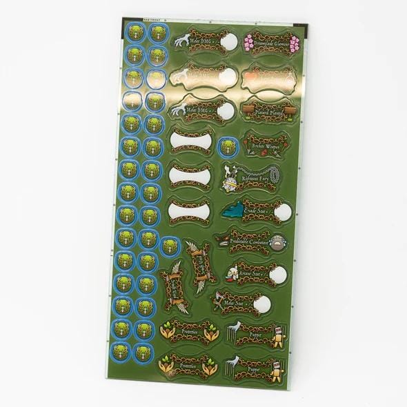 Vibrant decorative stickers featuring whimsical designs for crafting and scrapbooking joy.