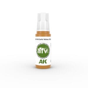 Vibrant Earth Yellow pigment in a modern spray bottle, perfect for artists and creative projects.