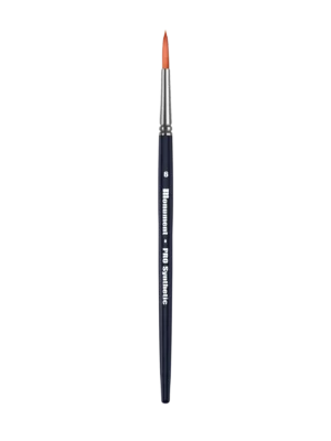 Sleek orange and blue eyebrow pencil for defined brows with easy twist-up application.