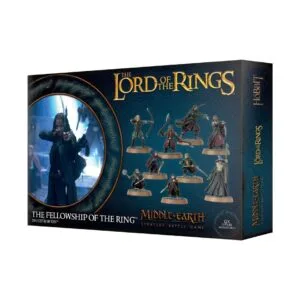 The Lord of the Rings: Fellowship of the Ring Game Set with miniatures and action figures.