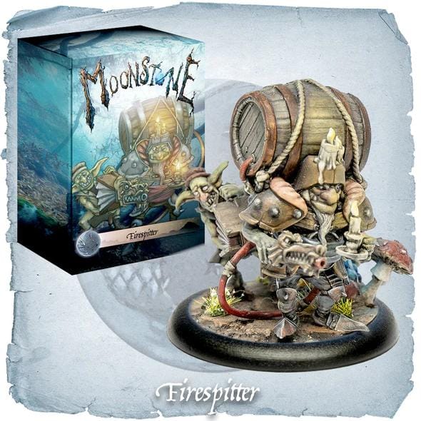 Firespitter miniature figure from Moonstale Adventure, showcasing whimsical design and intricate details.