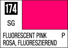 Vibrant fluorescent pink color swatch, perfect for creative projects and design applications.