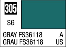 Muted gray-green color swatch FS36118 for accurate design reference and identification.