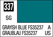 Grayish Blue Color Reference Card FS35237 for design and manufacturing applications.
