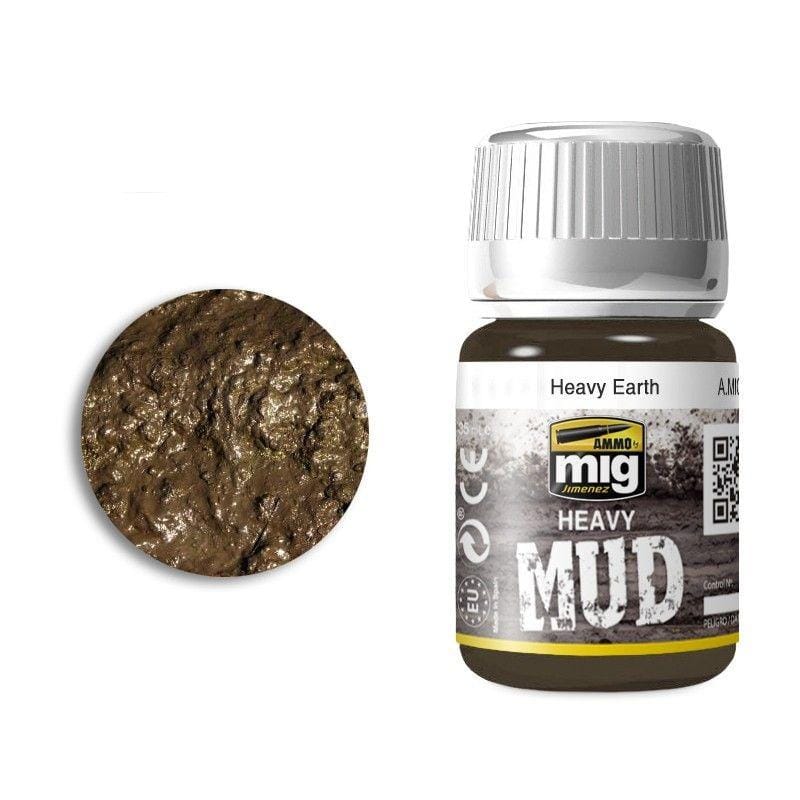 Realistic Heavy Mud paint by MIG for scale modeling and weathering effects.