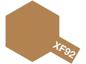 Brown hexagon with color code XF92 for precise design reference and artistic applications.