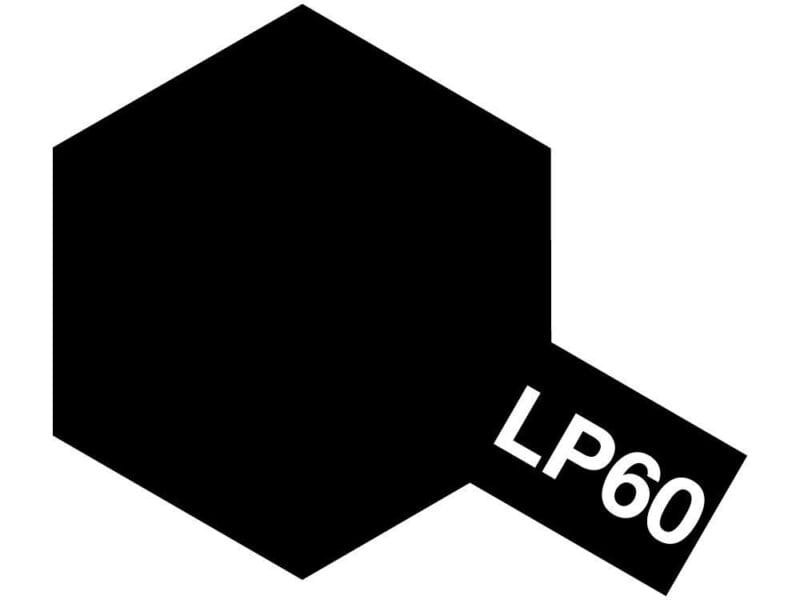 Minimalist black hexagon with LP60 label on white background, suggesting modern design and interpretation.