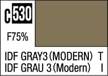 IDF Gray3 (C530) color swatch, a versatile muted gray suitable for various design projects.