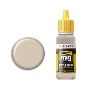 A.MIG acrylic paint in light beige, perfect for model painting and airbrushing projects.