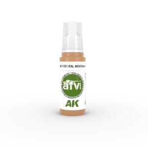 AK RAL 8020 Brown model paint bottle for precise application on miniatures.
