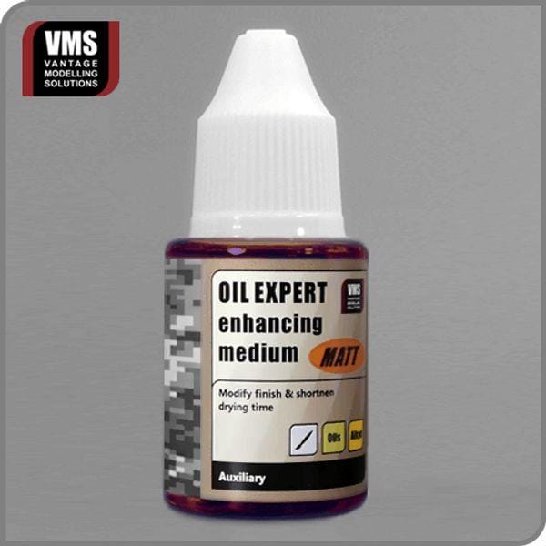Oil Expert Matte Enhancing Medium in a user-friendly squeeze bottle for modelers.
