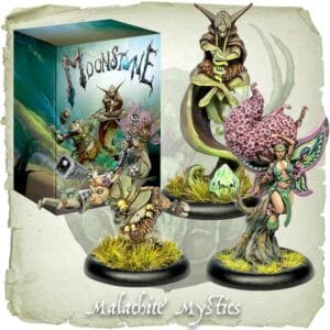 Explore whimsical fantasy miniatures from the enchanting Moonstone tabletop game adventure.