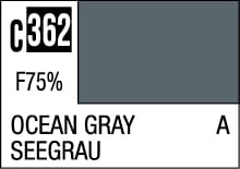 Ocean Gray color swatch C362: a calming muted gray with subtle blue-green undertones.