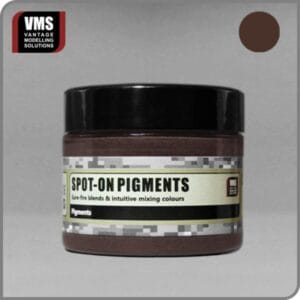 Vantage Modelling Solutions Spot-On Pigments: versatile earth-toned colors for artists and modelers.