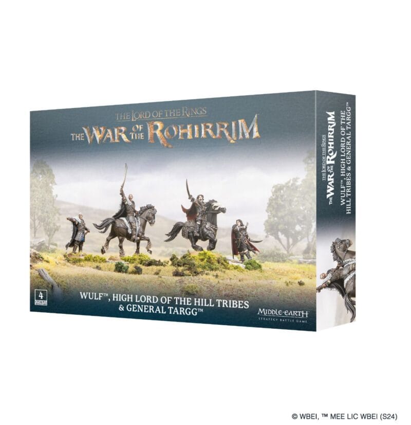 Riders of Rohan: Wulfs War Expansion features mounted warriors in an epic fantasy setting.