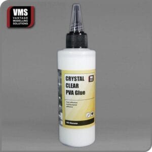 VMS Crystal Clear PVA Glue, precision adhesive for crafting and model making projects.