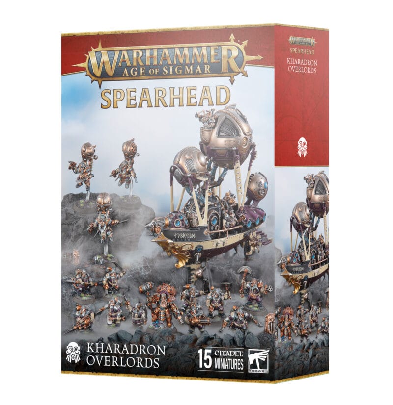 Kharadron Overlords Spearhead Set for Warhammer: Age of Sigmar with 15 detailed miniatures.