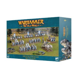 High Elves Battle Box Set: Collectible miniatures for Warhammer: The Old World fantasy gameplay.