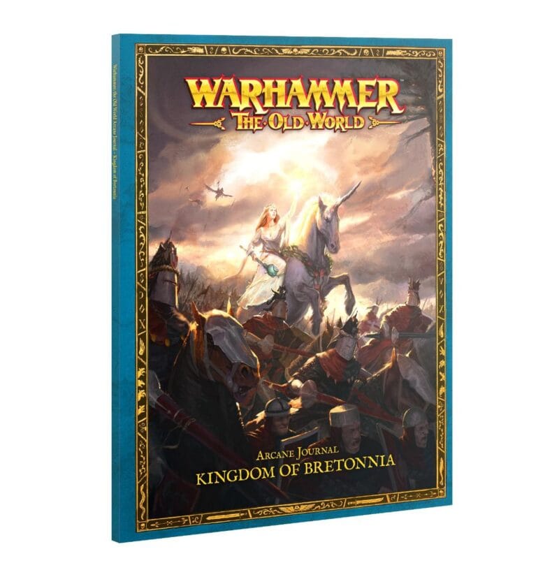 Knight on steed embracing chivalry in Bretonnia: A Chivalrous Journey in The Old World.