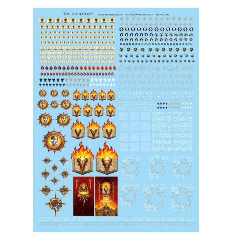 Colorful tabletop gaming symbols on a blue background for immersive adventure experiences.