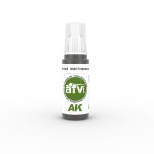 WWI French model paint by AK, perfect for authentic military detailing and precision application.