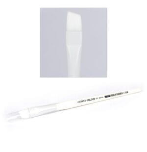 Sleek white brush pen with ergonomic design and flexible tip for versatile artistic expression.