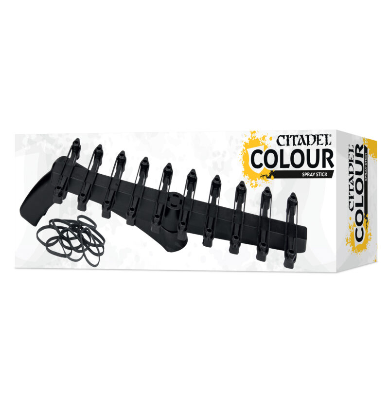 Citadel Colour Spray Stick: Organize paint cans for miniature painting with style and efficiency.
