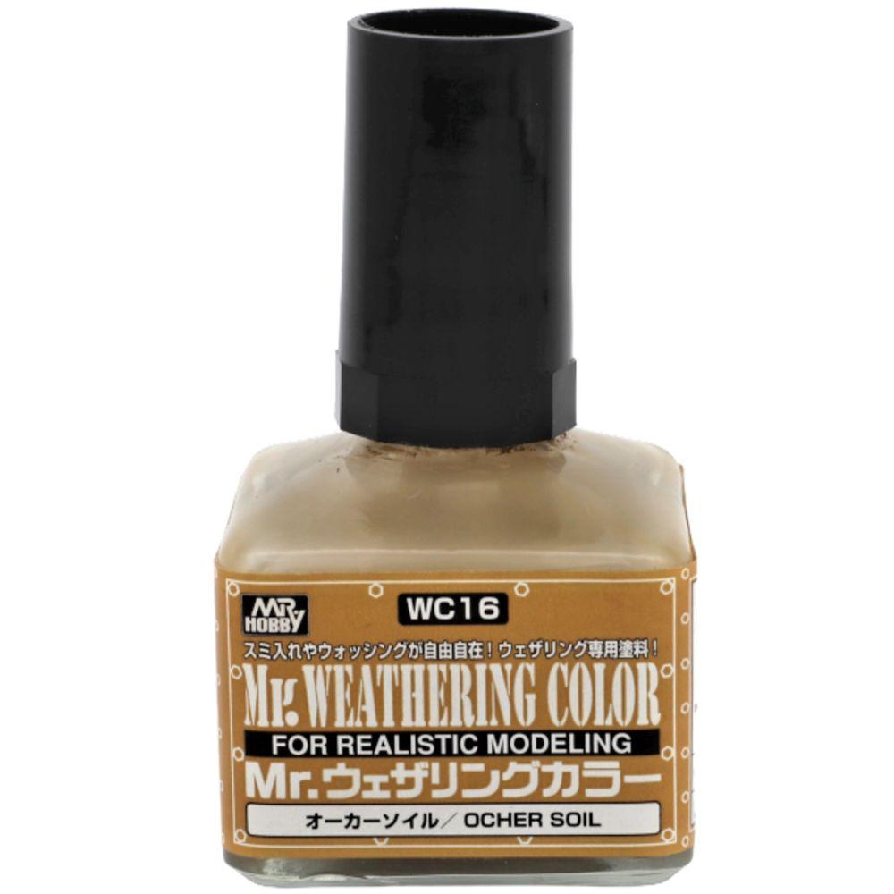 Tan modeling paint in a sleek bottle, perfect for realistic weathering and finishes.