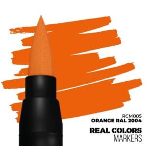 Bold orange marker RAL 2004 designed for creative expression and vibrant artistic applications.